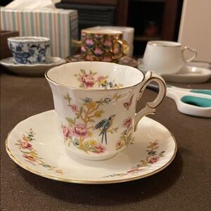 Vintage Oakley Floral Mug with Gold Trim